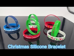 Des bracelets en silicone personnalisés Joyeux Noël pour la publicité