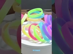 Personnalisez votre bracelet en silicone lumineux lumineux de nuit!