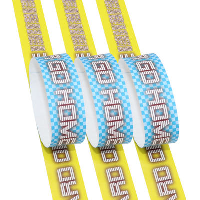 Des bracelets Tyvek imprimables résistants aux UV, taille réglable