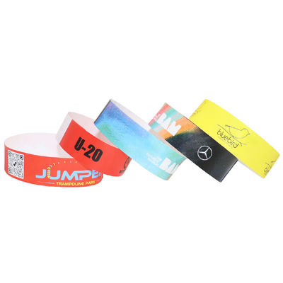 Papeterie de sécurité événement bracelets réglable Adaptation à pleine barre de couleurs