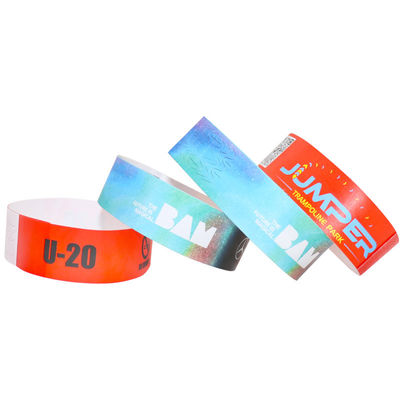 Des bracelets de sécurité Tyvek personnalisables, des bracelets en papier du Festival Dupont.