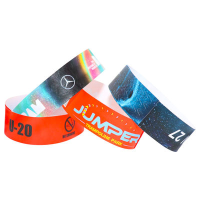 Des bracelets Tyvek légers Des bracelets à barres Des bracelets en papier jetables