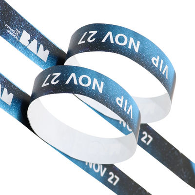 Des bracelets personnalisés pour les événements, des bracelets imperméables DuPont Tyvek.