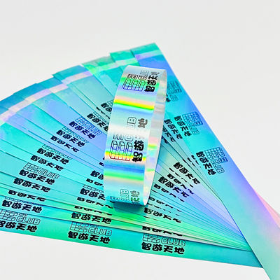 Des bracelets synthétiques personnalisés pour les événements, des bracelets Tyvek imprimables étanches.