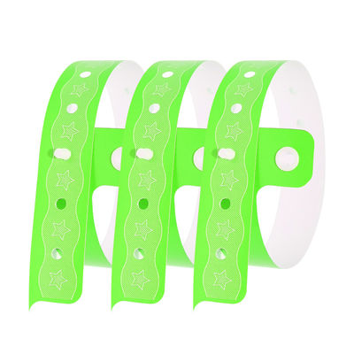 Événement personnalisé Bracelets en PVC Impression à écran de soie Sécurité étanche