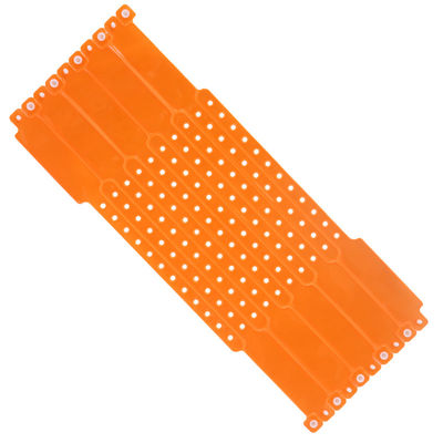 Bracelet en vinyle PVC de forme irrégulière dans une boîte en carton