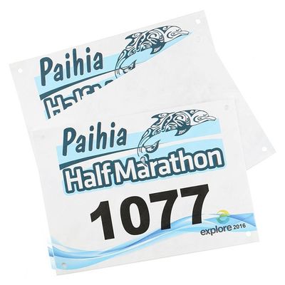 Couleur complète de la course Bib Numéros Marathon d'impression de l' étiquette pour l' événement sportif