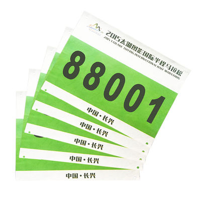Identifiant de course Numéros de biberon, marathon étanche.