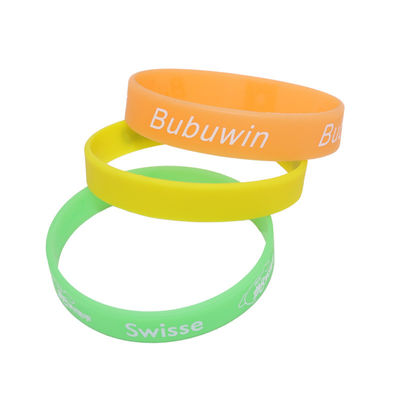 Des bandes de silicone personnalisées douces Des bracelets en caoutchouc Décoratifs Eco Friendly