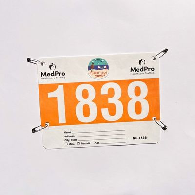 Numéros d'identification de race personnalisables Épaisseur de 0,5 mm et différentes options de couleur