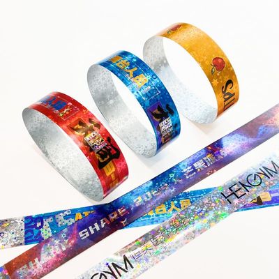 Bracelets de papier Tyvek réglables de différentes couleurs pour l'identification des besoins spéciaux