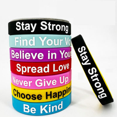 Longueur 20cm-25cm Bracelets en silicone imprimés pour le festival de football Souvenir