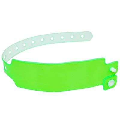 Fabricant Bracelet personnalisé jetable plastique vinyle PVC néon fluorescent couleur imperméable à l'eau