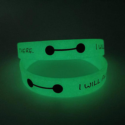 Fabricant de bracelet de silicone sur mesure Partie Festival Activité Événement Cadeau Noctilucent Lumière de nuit Bracelets de silicone