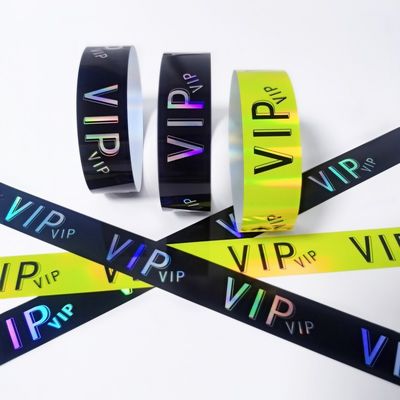 Fabrique imperméable à l'eau résistant à la sueur Tyvek Event Bracelet Event Concert VIP Identification Papeterie d'admission Bracelet d'événement