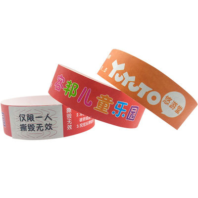 Bracelet d' admission pour événements en papier