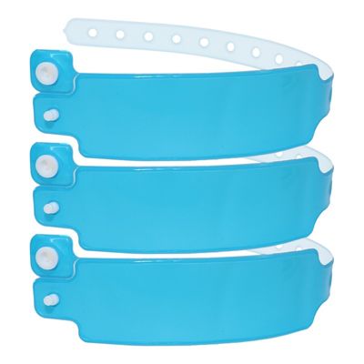 Bracelet jetable personnalisé en plastique vinyle PVC néon fluorescent couleur imperméable à l'eau