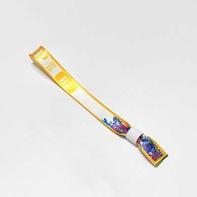 Logo personnalisé Polyester Bracelets en tissu Concert Promotion Événements Cadeau Longueur réglable
