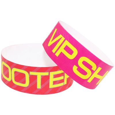 Fabrique Tyvek Dupont Bracelet en papier avec code à barres papier Qr Event d'affaires Entrée Bracelet Bracelet