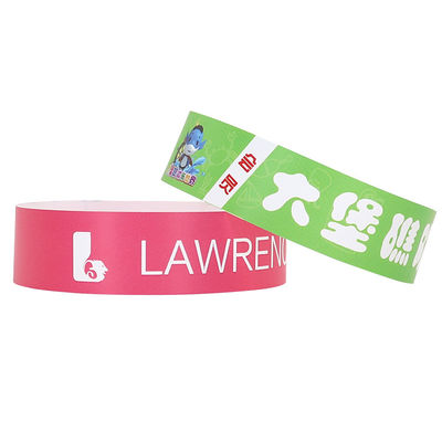 Fabricant Événement Bracelet en papier synthétique en PP avec impression en couleur, imperméable à l'eau, résistant à la sueur et à l'admission