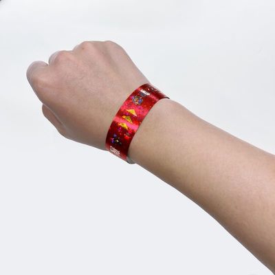 Bracelet en papier laser réglable pour les fêtes/événements/festivals/concerts
