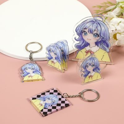Fabricant Porte-clés acrylique imprimé à motif de dessin animé