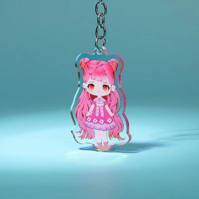 Fabricant porte-clés acrylique imprimé à motif personnalisé Cartoon mignon Cartoon Character Bag Charm Charm