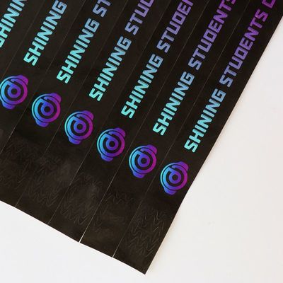 Style de luxe Numérotation séquentielle Tyvek Bracelets imperméables à l'eau Bracelet en papier d'impression en couleur avec logo personnalisé
