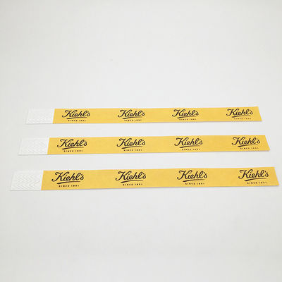 Logo personnalisé Numérotation séquentielle Tyvek Bracelets Pool étanche à l'eau Impression couleur complète Tyvek Bracelet Bracelet