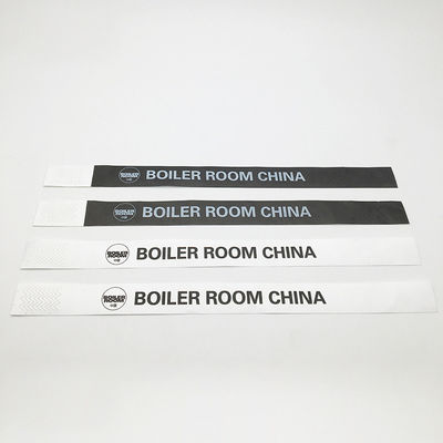 Logo personnalisé Numérotation séquentielle Tyvek bracelets piscine encre imperméable Tyvek bracelet bracelets
