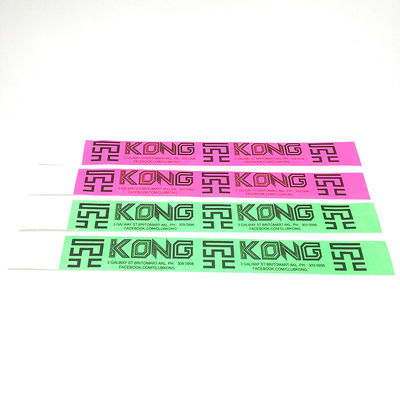 Logo personnalisé Numérotation séquentielle Tyvek bracelets piscine encre imperméable Tyvek bracelet bracelets
