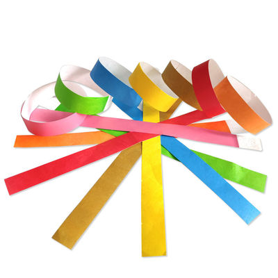 Impression personnalisée de logos Tyvek Bracelets en papier pour les événements et les festivals