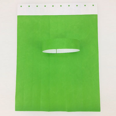 Codage à barres personnalisé Numérotation Tyvek Bracelet en papier pour l'entrée de la fête de la piscine imperméable