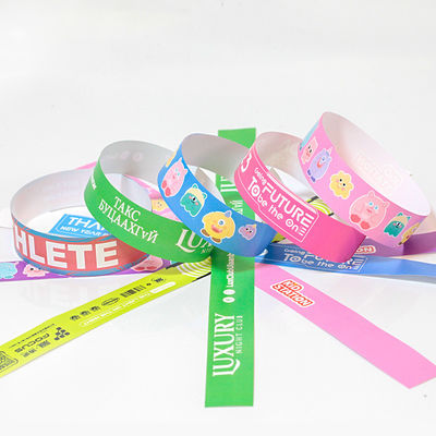 Impression de logo Tyvek Bracelet de festival personnalisé Entrée VIP