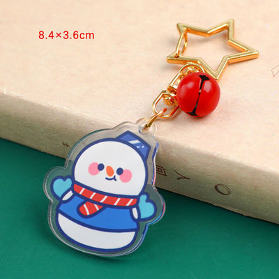 Fermeture à clefs de bonhomme de neige avec anneau métallique et épaisseur de 2 mm