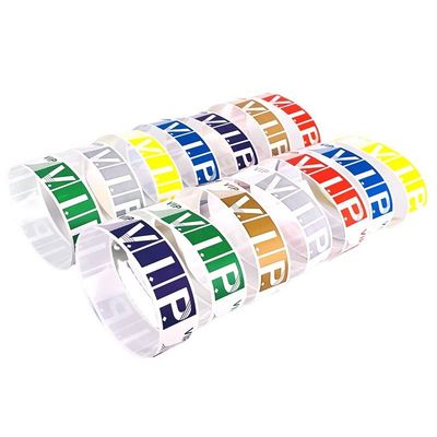 fournisseur durable personnalisé Tyvek bracelets en papier personnalisé résistant à la chaleur pour l'événement