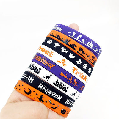Des bracelets en silicone de style euraméricain Événement Halloween Jour de cadeau Festival Des bracelets en caoutchouc