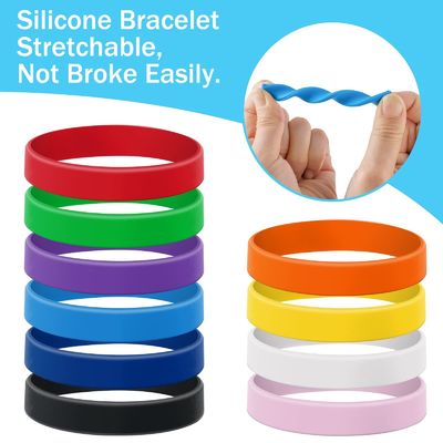 Des bracelets en silicone personnalisés pour promouvoir des événements d'affaires Longueur 20cm-25cm