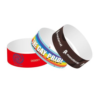 Des bracelets sur papier imprimé sur mesure pour les événements d'entreprise