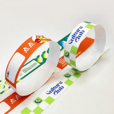 Des bracelets en papier DuPont résistant à la chaleur pour le parc d'attractions pour enfants