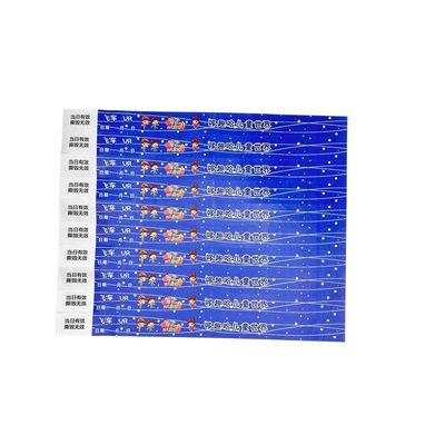 Des bracelets jetables personnalisés pour les billets de festival de musique réglables et résistants à la chaleur