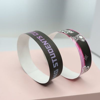 Impression en couleur réglable Des bracelets en papier Dupont pour des performances durables