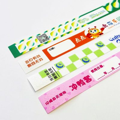 2025 Nouveau code à barres d'articles promotionnels et bracelets d'événement résistants à la chaleur pour une identification précise