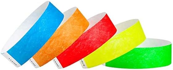 Personnaliser votre couleur tyvek papier matériau bracelets durables et imperméables Sécurité de l'événement