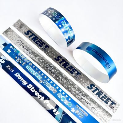 Durable Glitter Laser Wristbands Secure and Fun Entry for Adults and Children