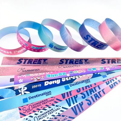 Bracelets en papier pour festival, événement et soirée, effet laser pailleté, 2026